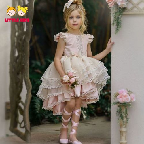 Váy Trẻ Em 5 Tuổi Công Chúa Kết Hợp Với Giày Búp Bê